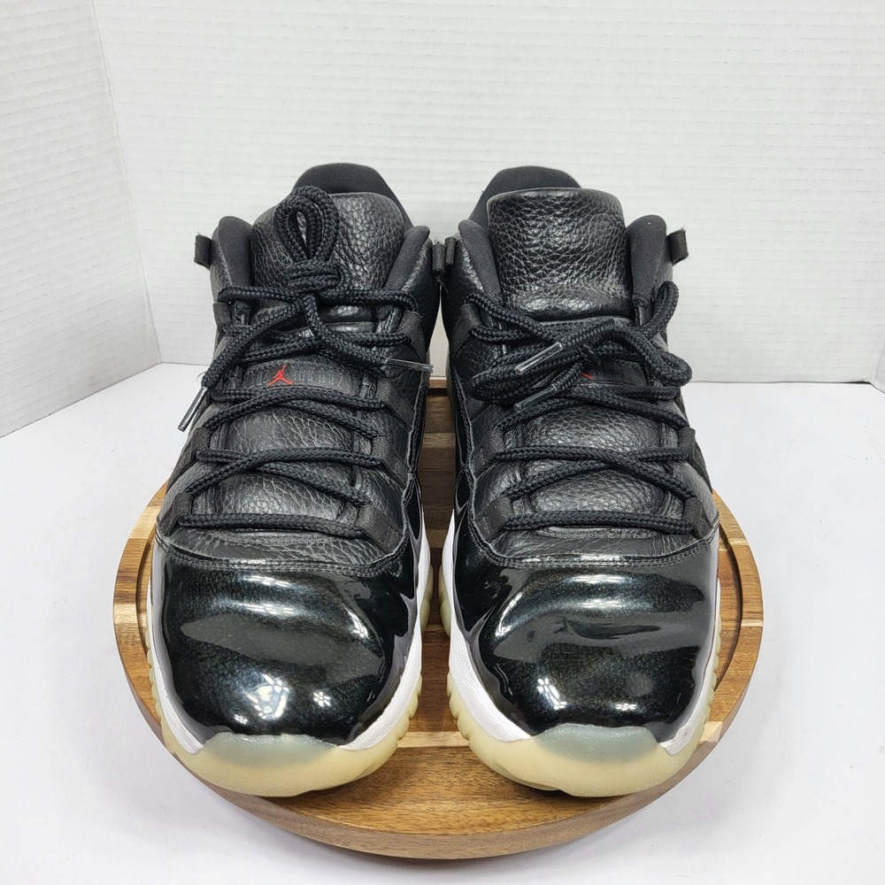 Jordan Air Jordan 11 Retro Low Men Size 14 Black Excellent 72-10 AV2187-001 - Picture 3 of 11